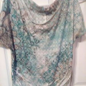 Woman’s shoulder less shirt